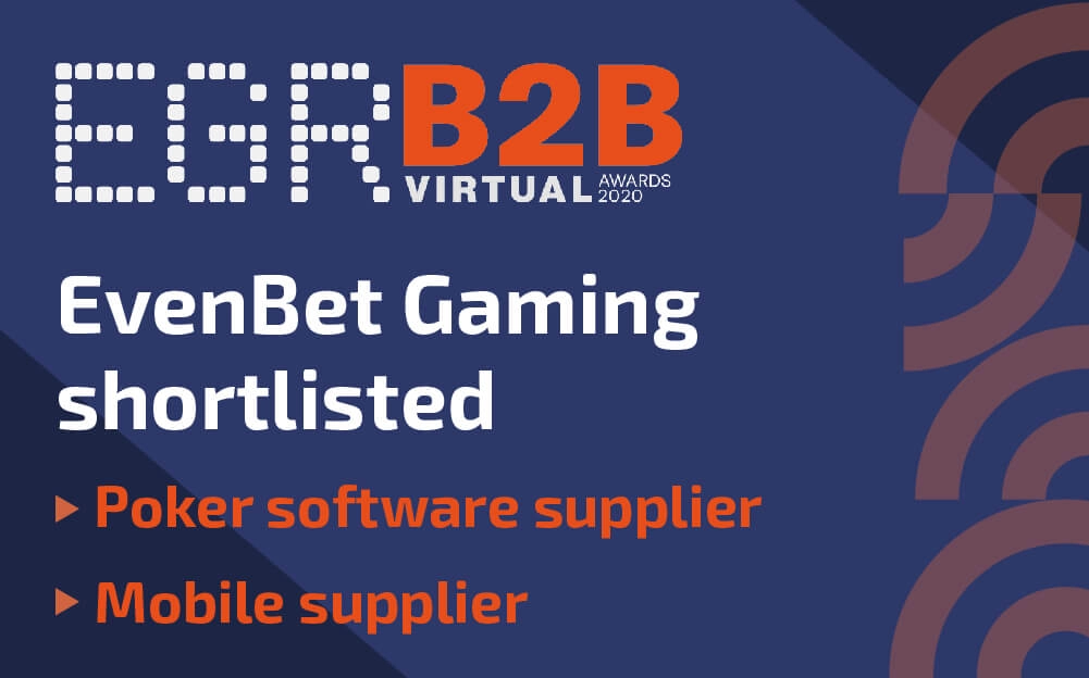 EvenBet Gaming está en la lista de los premios B2B EGR 2020