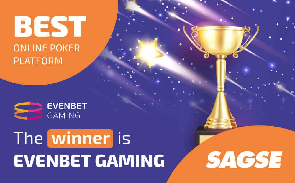 EvenBet gana el premio SAGSE como Mejor plataforma de poker