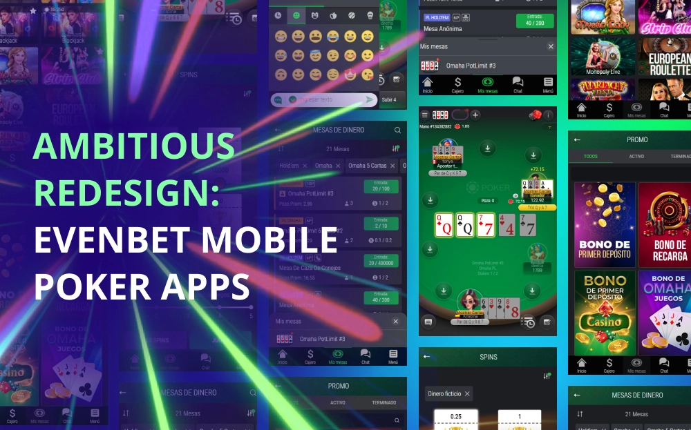 Ambitious Redesign: New Mobile Poker Applications by EvenBet