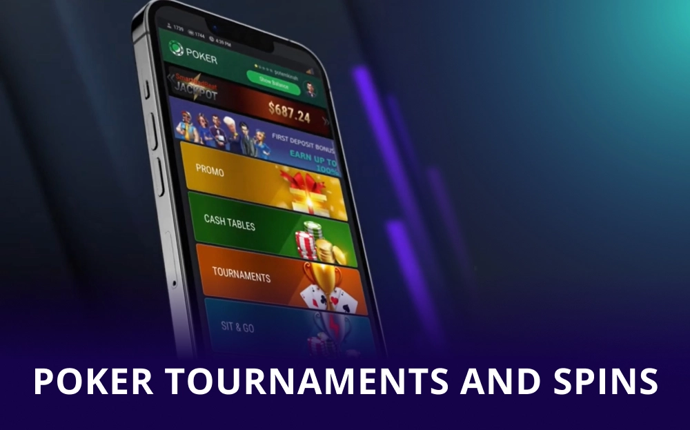 Poker Tournaments and Spins