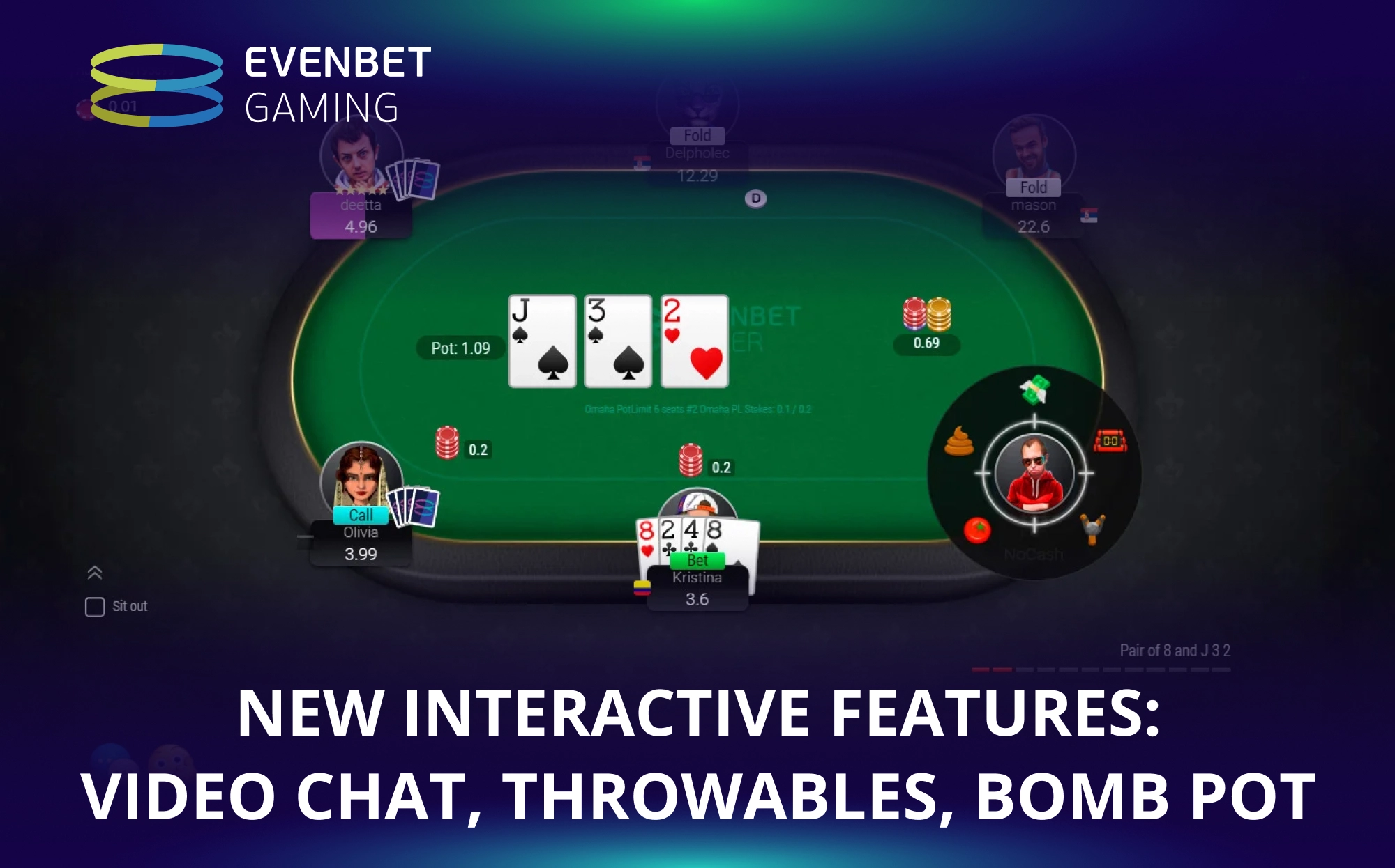Новые интерактивные функции появились в платформе EvenBet