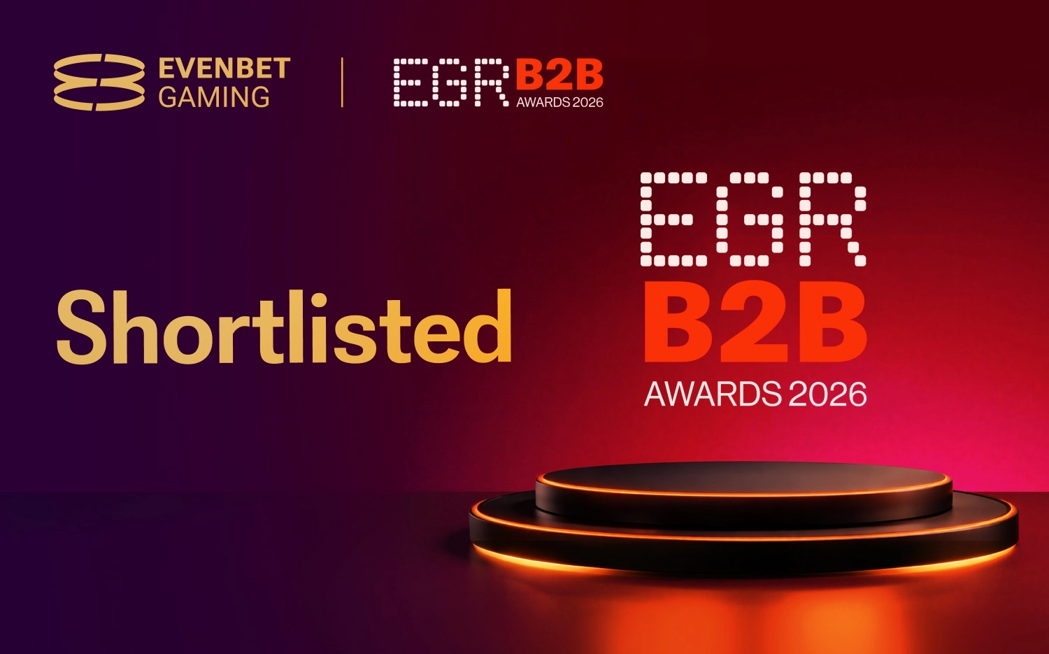 EvenBet Gaming Shortlisted for EGR B2B Awards 2026