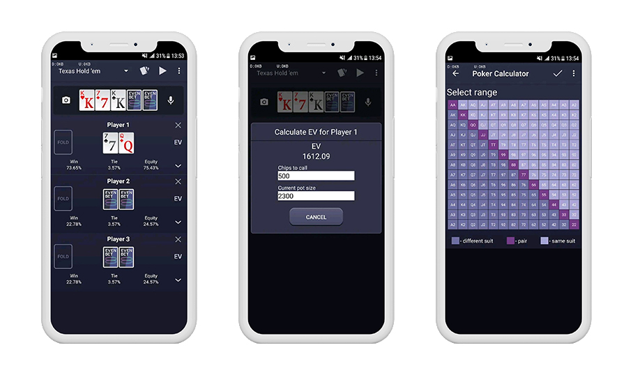 best android poker equity calculator