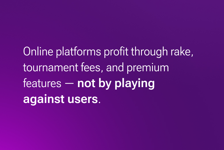 How do online poker sites make money?