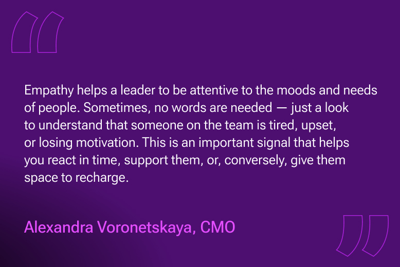 Role of empathy in leadership.