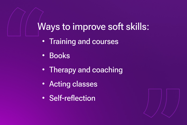 How to improve soft skills at work?