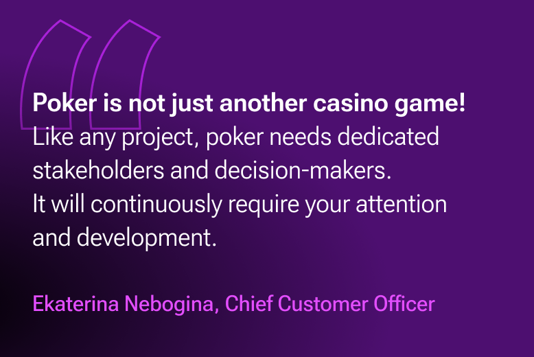 Online Poker is not just another casino game!