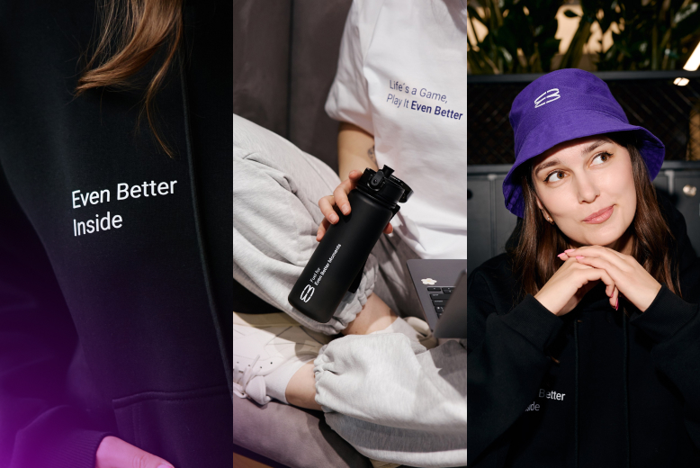 EvenBet's merch for its team