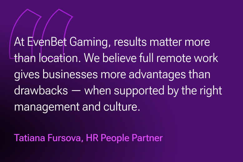 About full remote job in iGaming