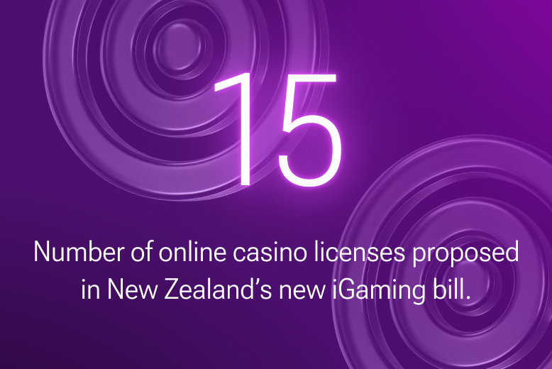 Number of online casino licenses proposed in New Zeland's new iGaming bill