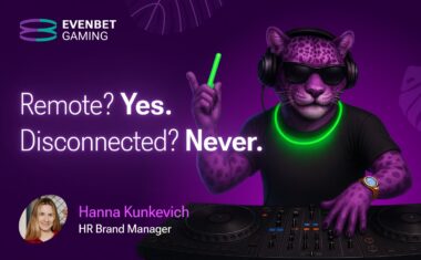 Why In-Person Meetups Still Matter in Remote Jobs and Remote iGaming Teams — Cover for the article about EvenBet's case study