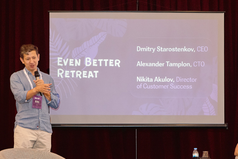EvenBet's business presentation at the offline event for their business partners in Belek, Turkey, 2025. Photo