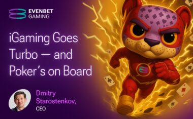 A cover for the article about the fise of instant gambling and fast poker formats by Dmitry Starostenkov, CEO at EvenBet Gaming.