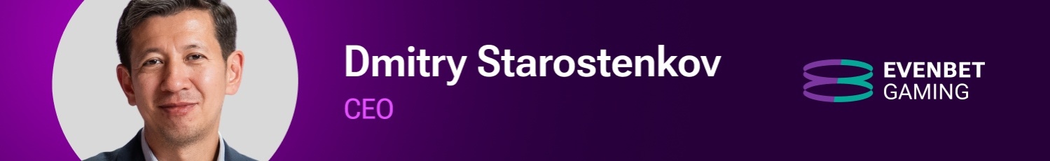 Dmitry Starostenkov, CEO at EvenBet Gaming. Illustration for the article about iGaming Trends 2026