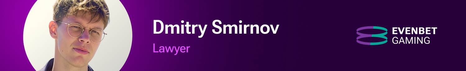 Dmitry Smirnov, Lawyer at EvenBet Gaming. Illustration for the article about iGaming Trends 2026