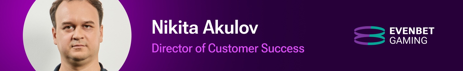 Nikita Akulov, Director of Customer Success at EvenBet Gaming. Illustration for the article about iGaming Trends 2026