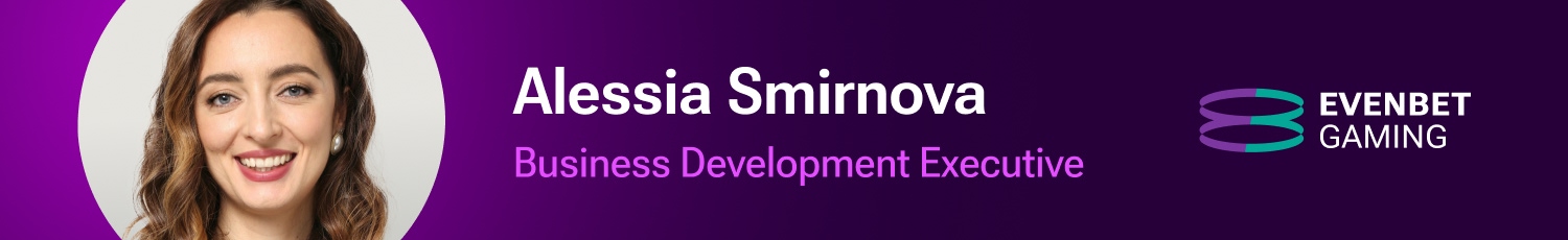 Alessia Smirnova, Business Development Executive at EvenBet Gaming. Illustration for the article about iGaming Trends 2026