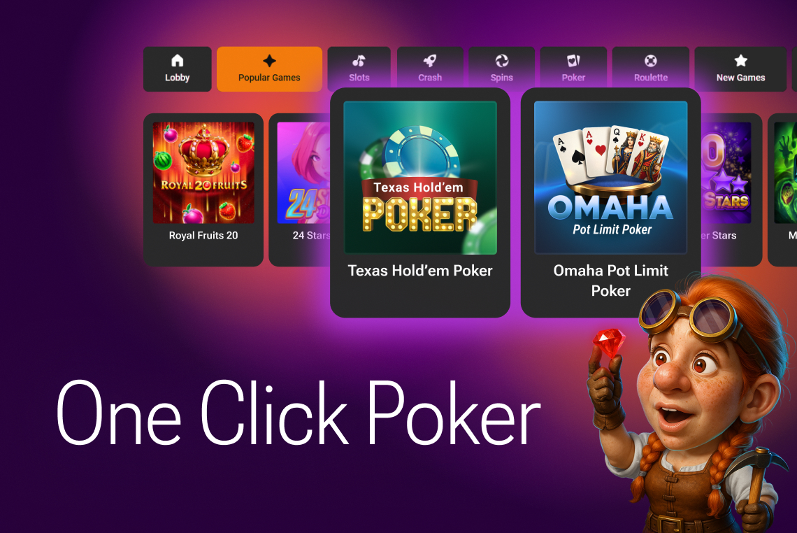 One Click Poker: Poker, Made for Casinos