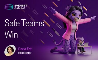 Psychological safety in iGaming teams. Cover for the article by Daria Fot, HR Director at EvenBet Gaming