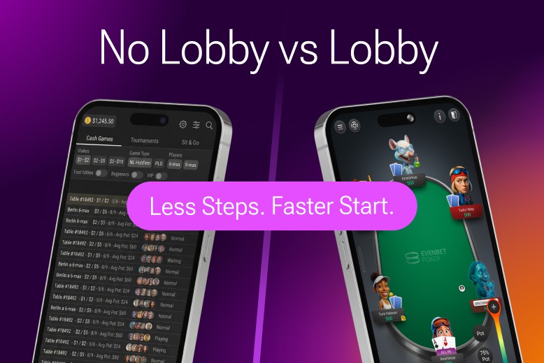 One Click poker for faster start without lobby