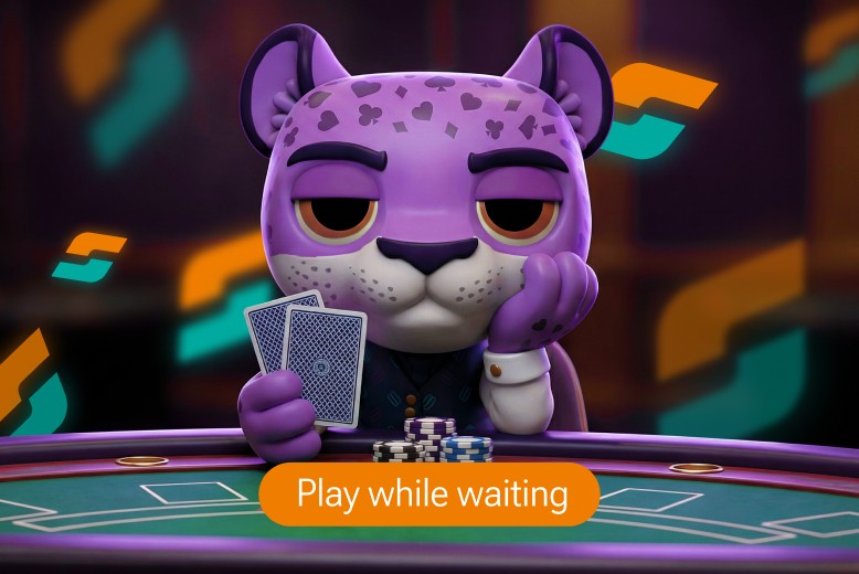 Playing Spins Poker while waiting