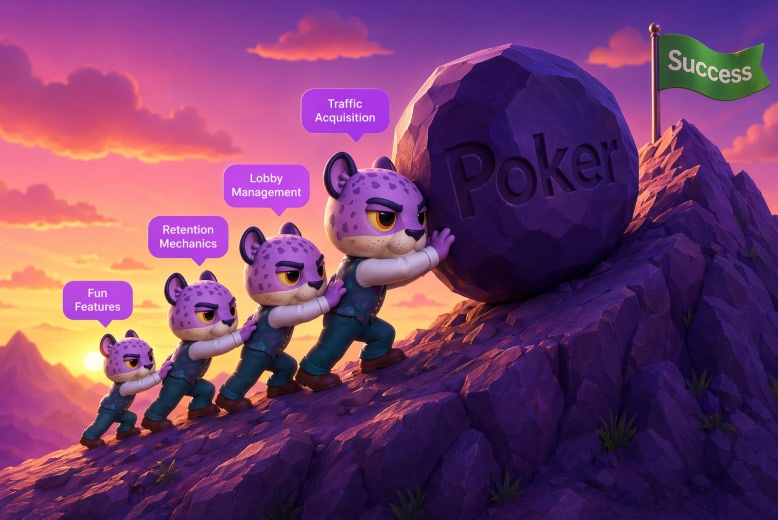 What makes poker rooms successful? Infographic for the article about the role of the online poker features in iGaming business
